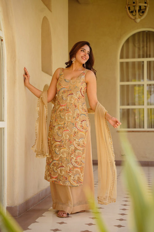 AMODINI WEDDING WEAR KURTA SET