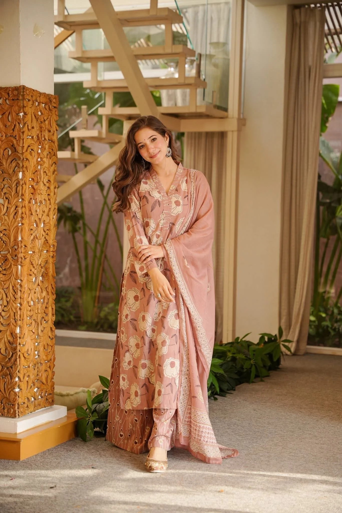 EKISHA PRINTED COTTON KURTA SET