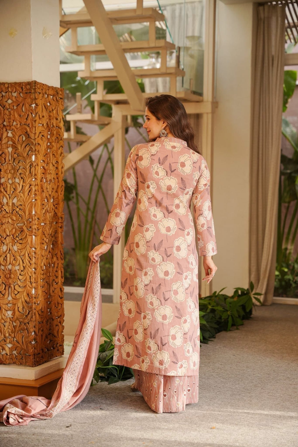 EKISHA PRINTED COTTON KURTA SET