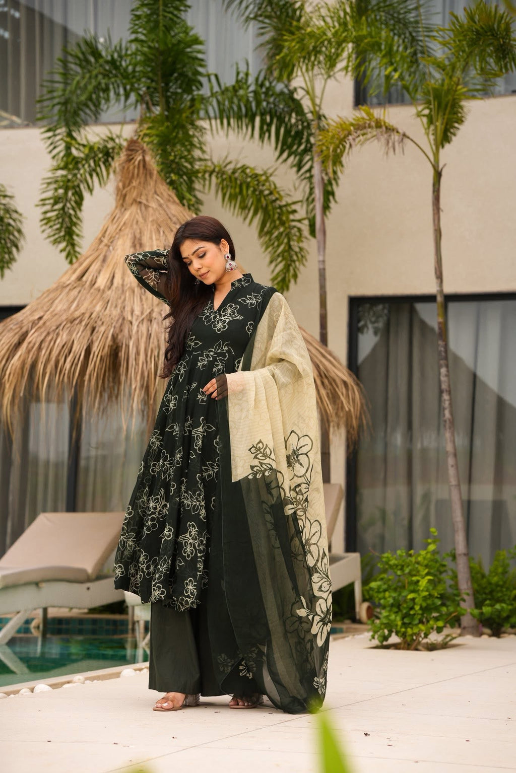 REYANI ORGANZA SUIT SET