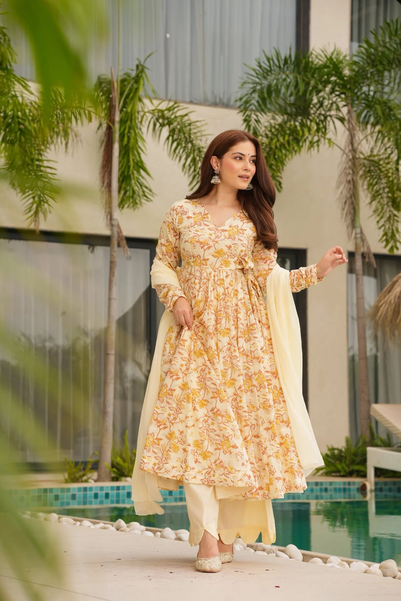 AABHA PRINTED COTTON SUIT SET