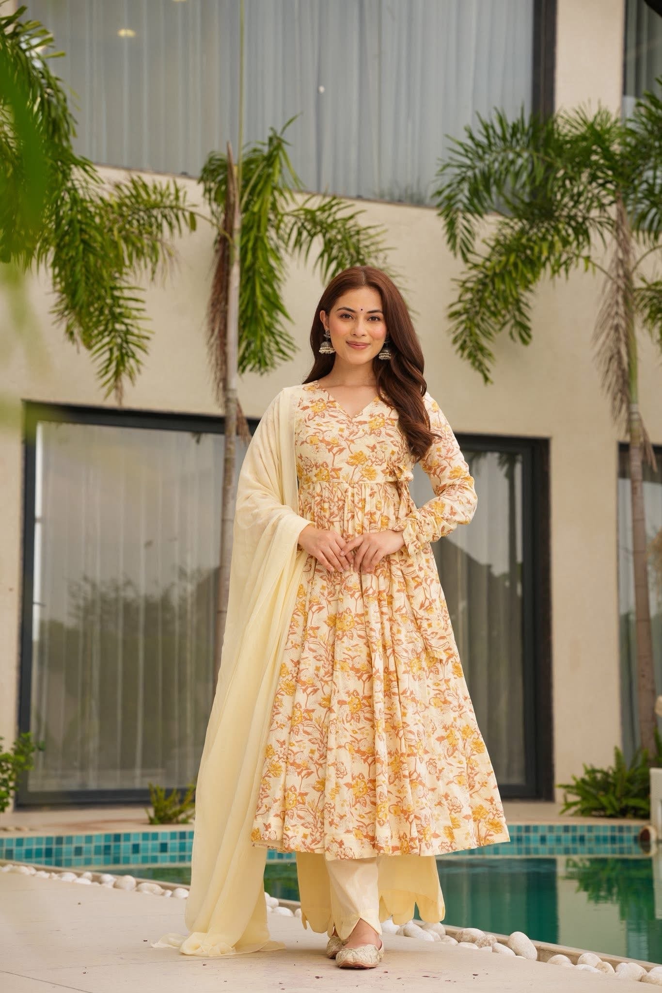 AABHA PRINTED COTTON SUIT SET