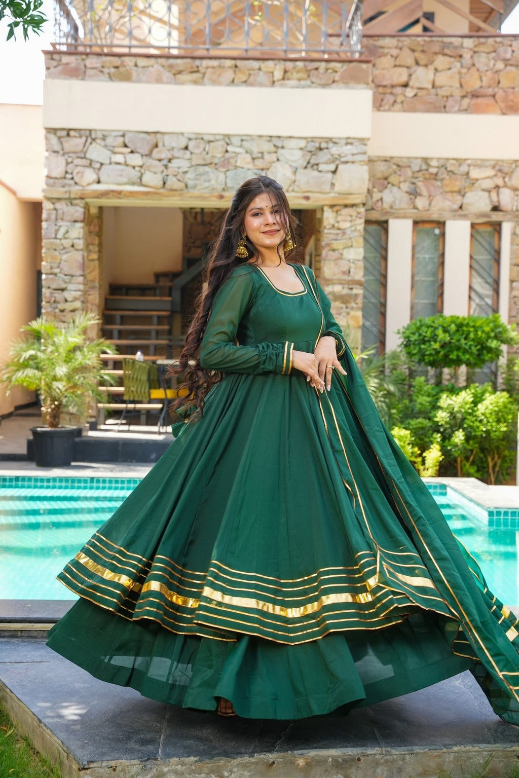 FOREST MUSE GEORGETTE SUIT SET