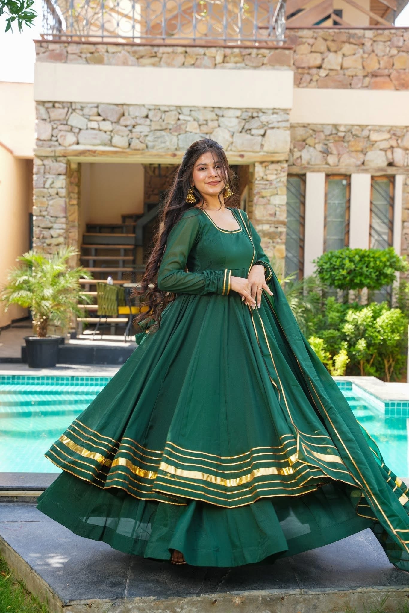 FOREST MUSE GEORGETTE SUIT SET