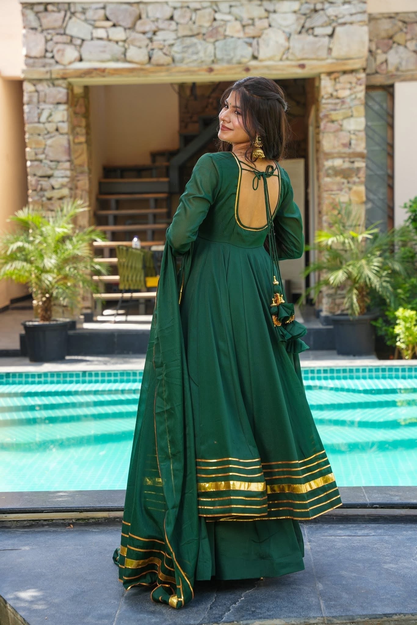FOREST MUSE GEORGETTE SUIT SET