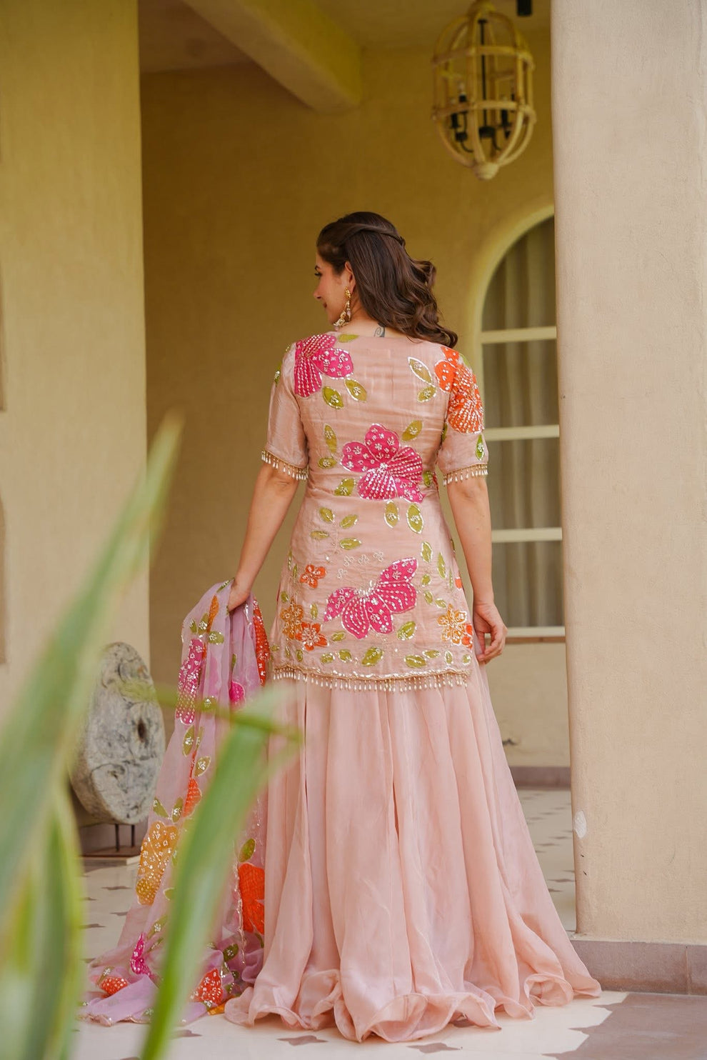 Eshaal Pink Wedding Wear Kurta Set