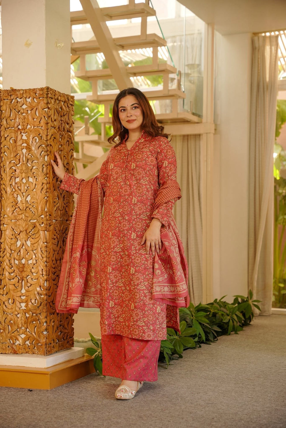 Isla Printed Cotton Kurta Set