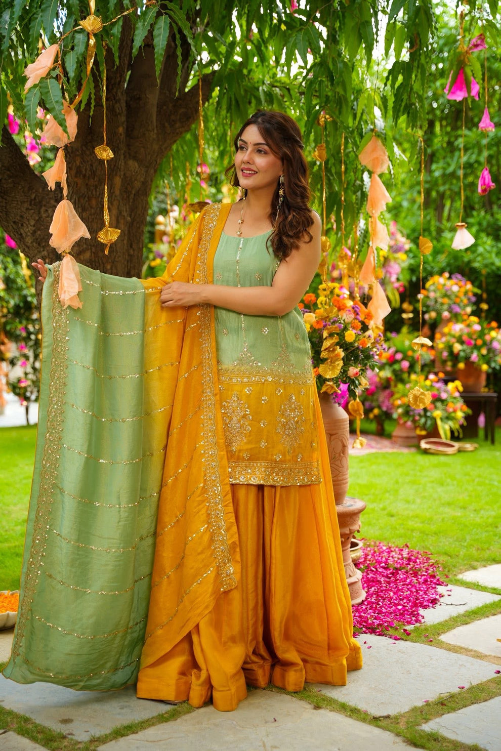 Solmera Cosmos Sharara Set